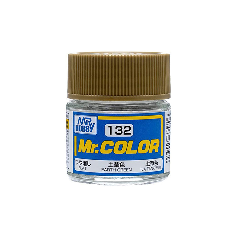 Mr Color C132 Краска эмалевая матовая EARTH GREEN 10 мл